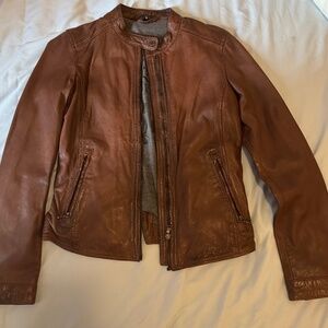 Okwd by Oakwood Brown Leather Jacket